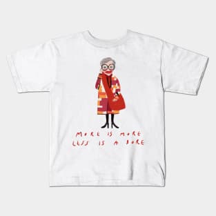 Iris Apfel inspired, woman in red Kids T-Shirt